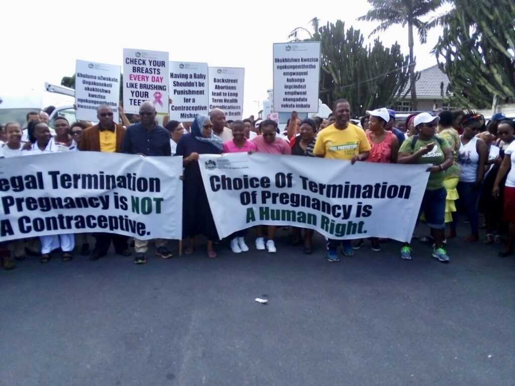 Principals lead the Anti-Illegal Termination of Pregnancy March